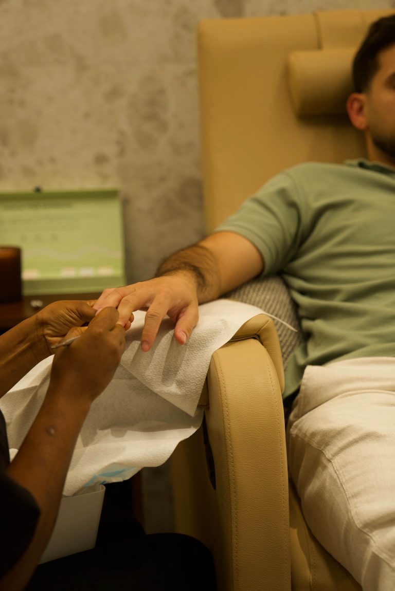 manicure for men in dubai by hamza salon