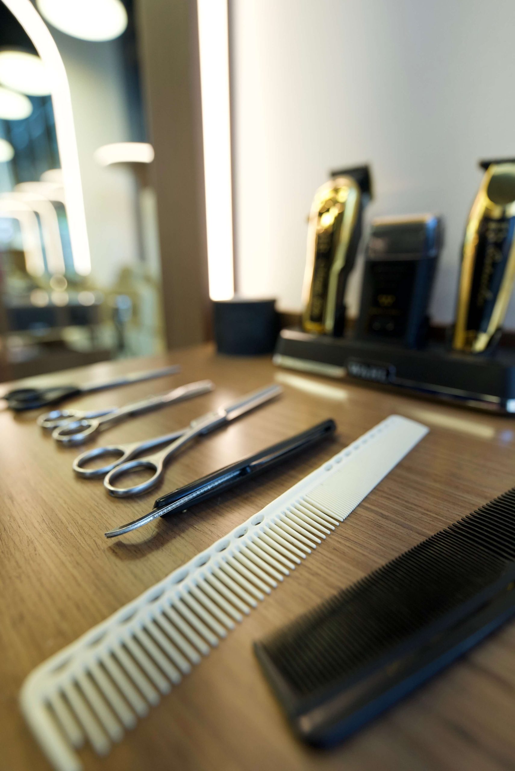 Stylish men’s hair styling at Hamza Salon Dubai